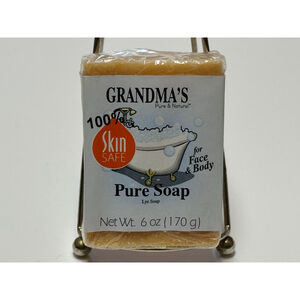 Women's GRANDMA'S Pure Soap Lye Soap Bar 6 Oz / 170g ( New / Sealed )